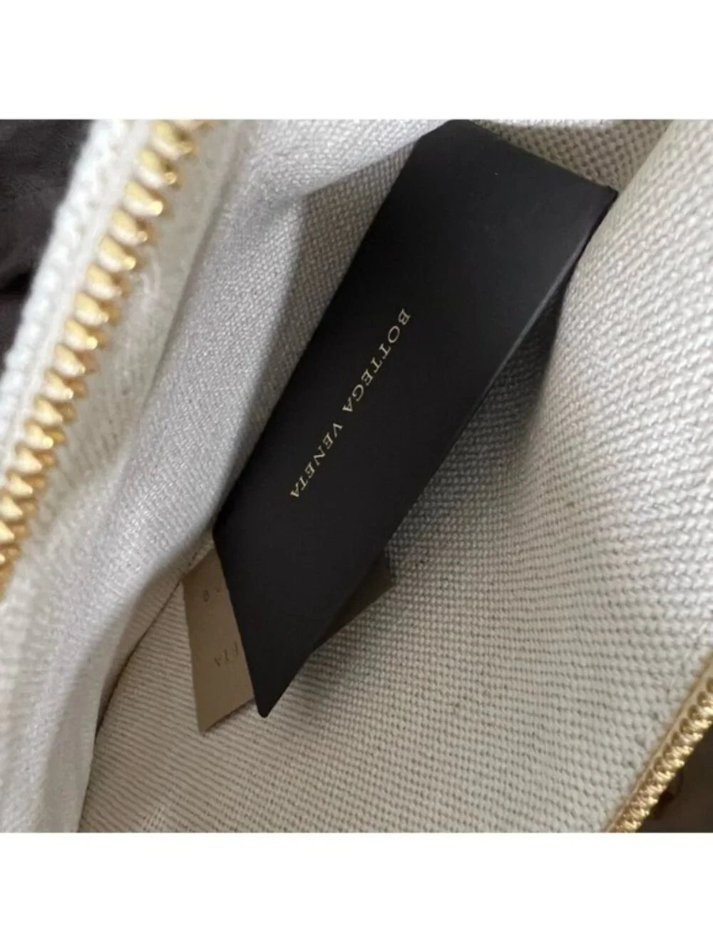 Bottega Veneta Arco Tote Naturale Beige Black Gold